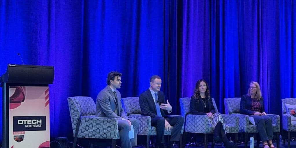 Speakers discussing grid resilience during DTECH Northeast 2025