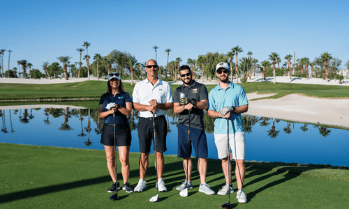 International Fastener Expo golfers posing on the course in 2023