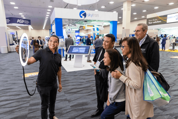 Periop Leader Week 2026 attendees on the event floor, where exhibitors can plan B2Brain lead capture